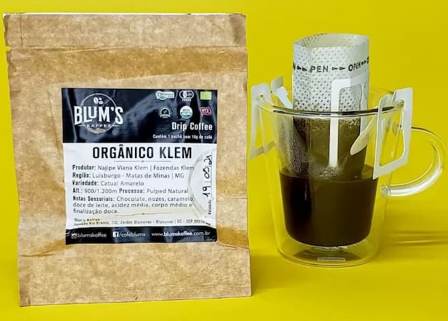 Café Blum's - Individual - Orgânico Klem - Drip - 1 Uni